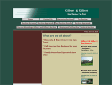 Tablet Screenshot of gilbertauctions.com